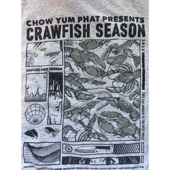 Chow Yum Phat Crawfish Season Raglan T-Shirt - XL - Picture 9 of 9